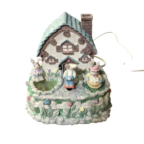 ABC Other - Vintage ABC Lighted Animated Musical Easter Bunny Cottage Used